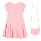 طقم فستان وحقيبة باللون الوردى للعيد, 1, hi-res