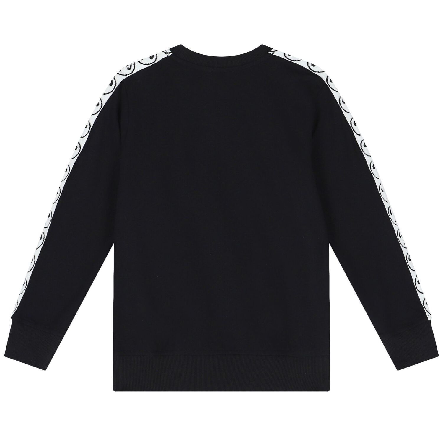 سويت شيرت بالشعار باللون الأسود والأبيض, 1, hi-res