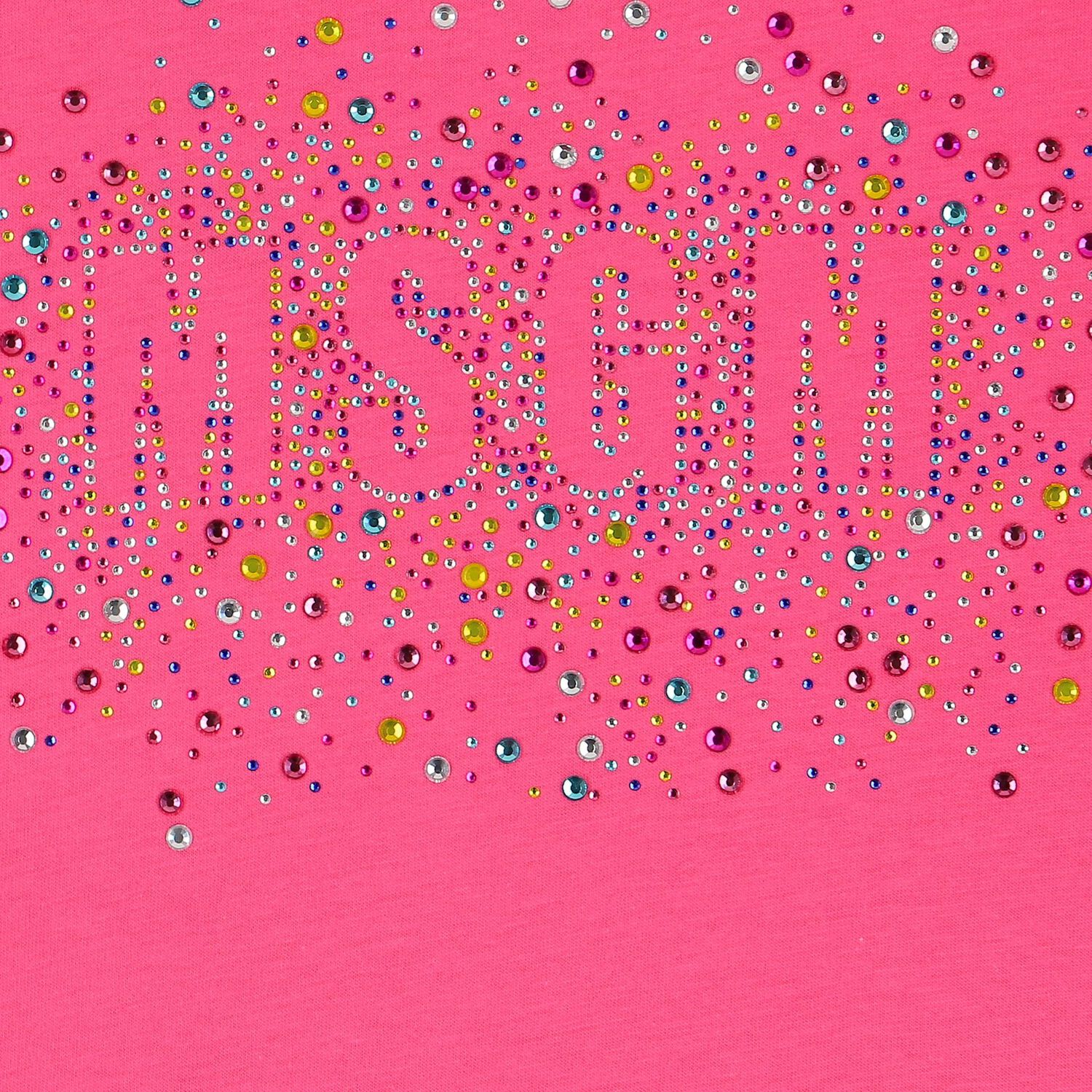 Girls Pink Embellished Logo T-Shirt, 1, hi-res
