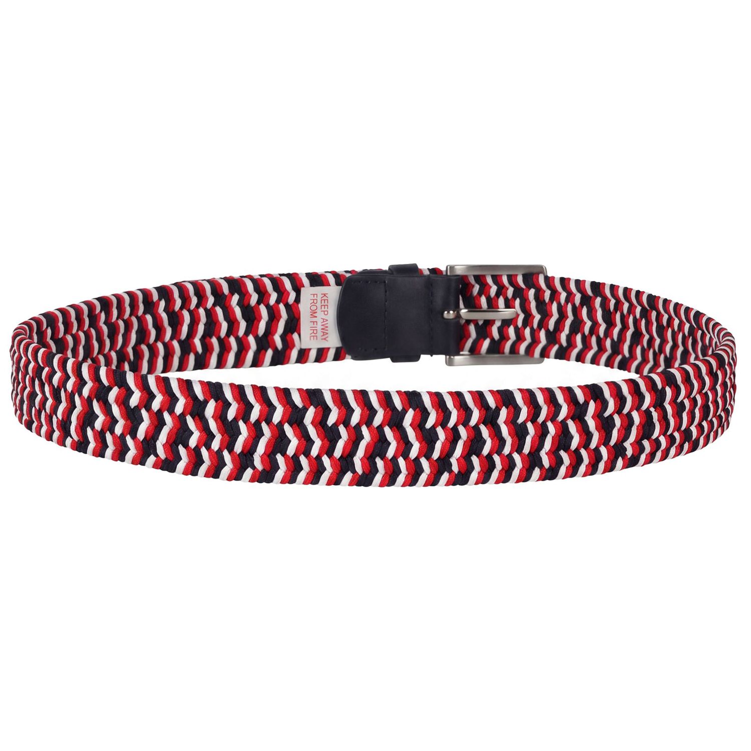 Boys White, Navy Blue, & Red Belt, 1, hi-res