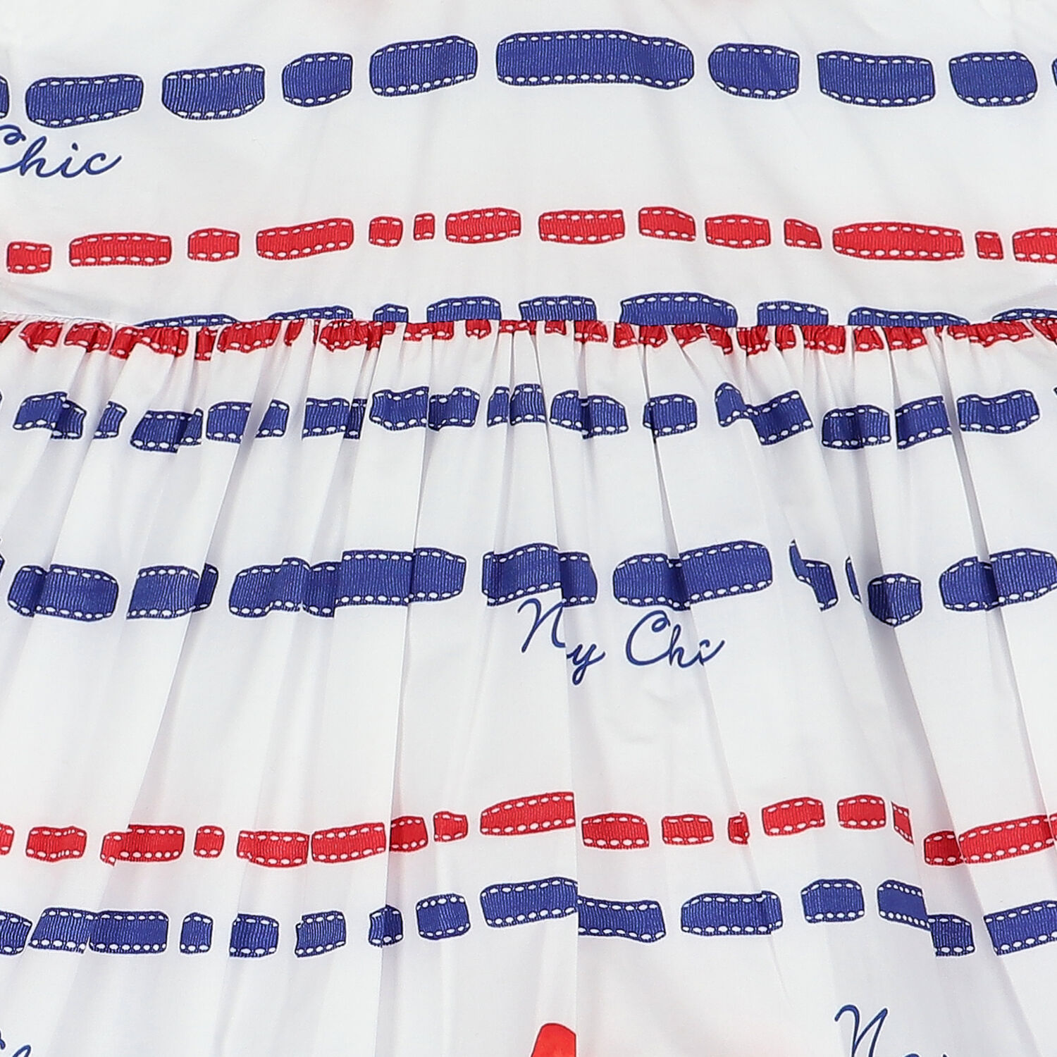 Girls White Bow Dress, 1, hi-res image number null