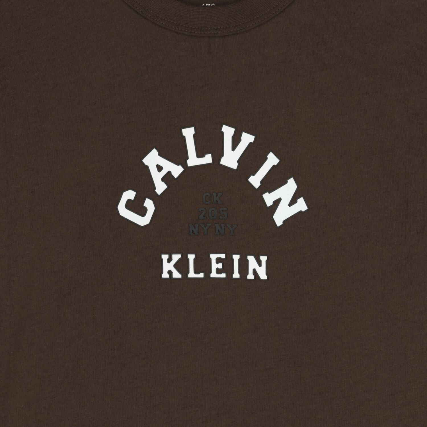 تي شيرت أولاد بالشعار باللون البني, 3, hi-res