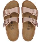 Girls Metallic Copper Sandals, 1, hi-res