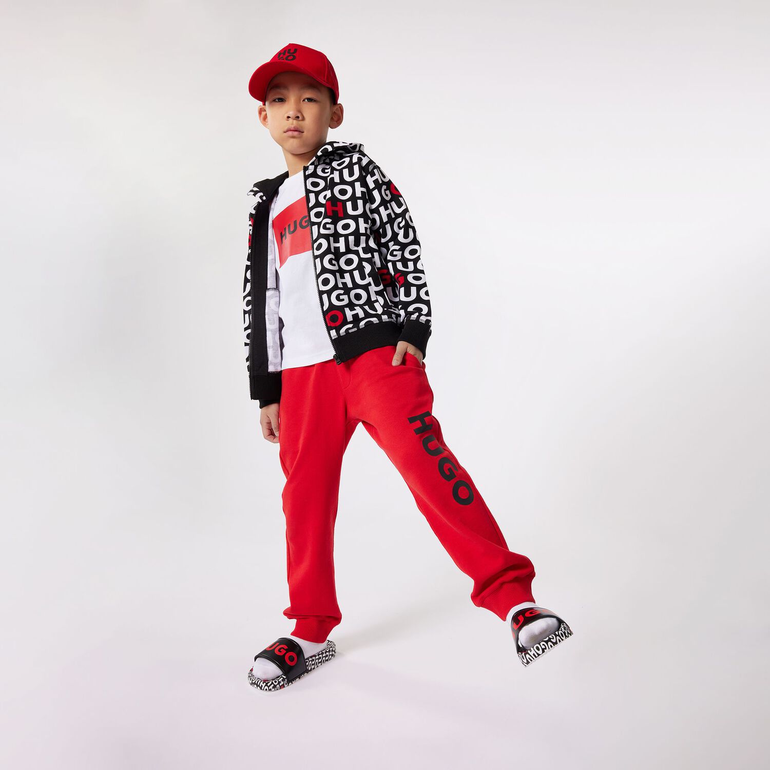 Boys Black & White Logo Sliders, 1, hi-res image number null