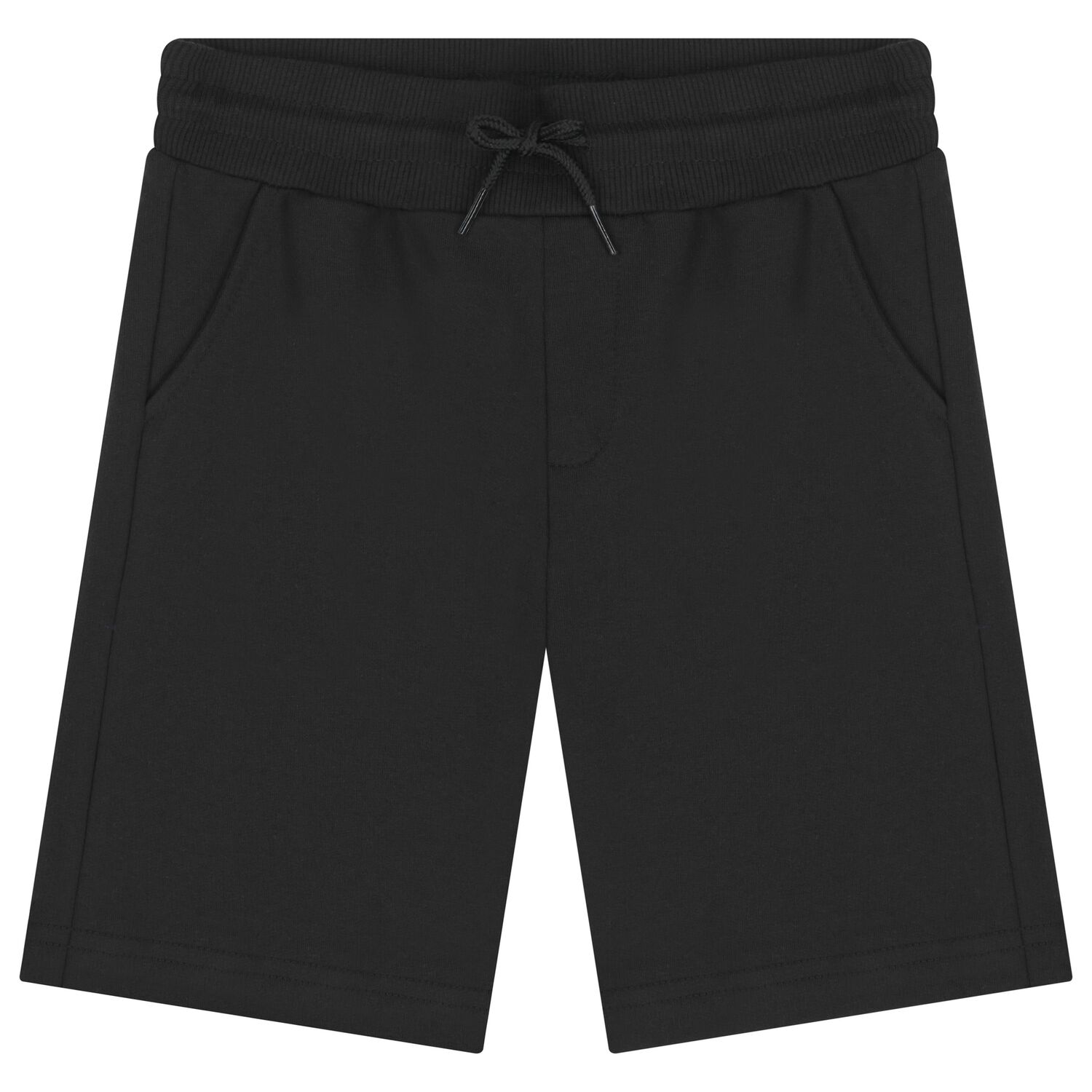 Boys Black Shorts, 1, hi-res