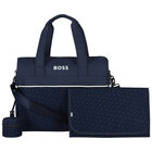 Navy Blue Logo Baby Changing Bag, 1, hi-res