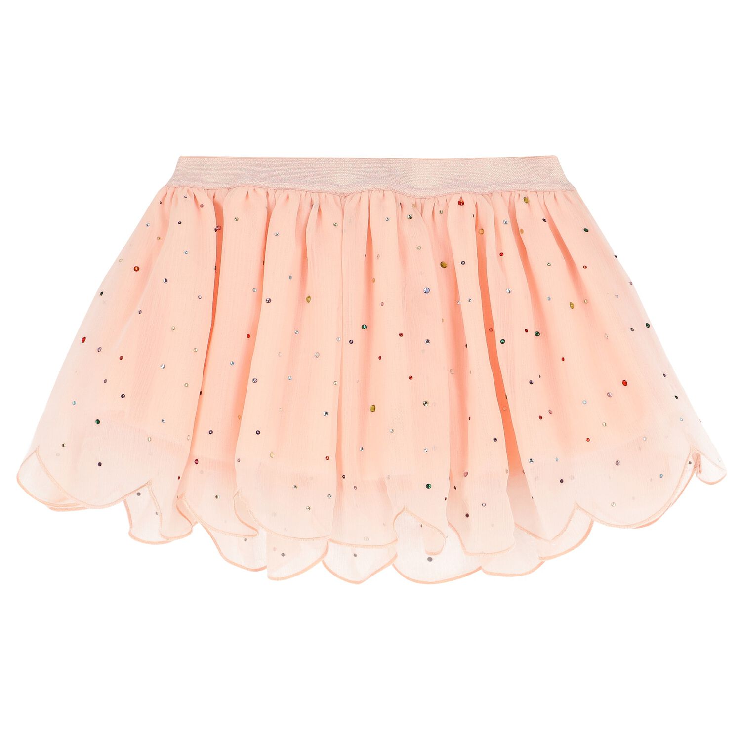 Girls Pink Rhinestones Skirt, 1, hi-res