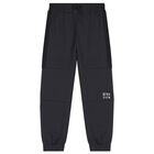 Boys Black & Green Tracksuit, 1, hi-res