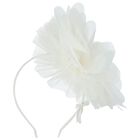 طوق شعر بنات باللون الأبيض, 1, hi-res