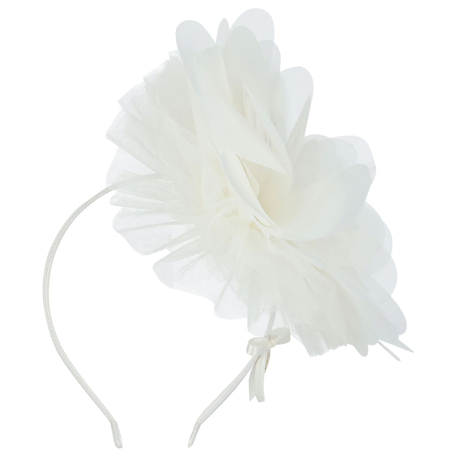 طوق شعر بنات باللون الأبيض, 1, hi-res image number null