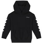 Black Logo Hooded Top, 1, hi-res