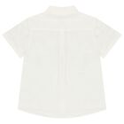 طقم شورت مخطط للأولاد باللونين العاجي والبيج, 1, hi-res