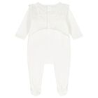 Baby Girls White Broderie Anglaise Babygrow Gift Set, 1, hi-res