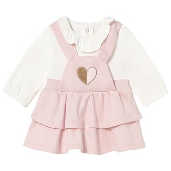Baby Girls Pink Heart Dress