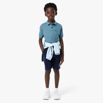 Boys Navy Blue Cotton Jersey Shorts