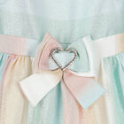 Girls Glitter Striped Dress , 1, hi-res