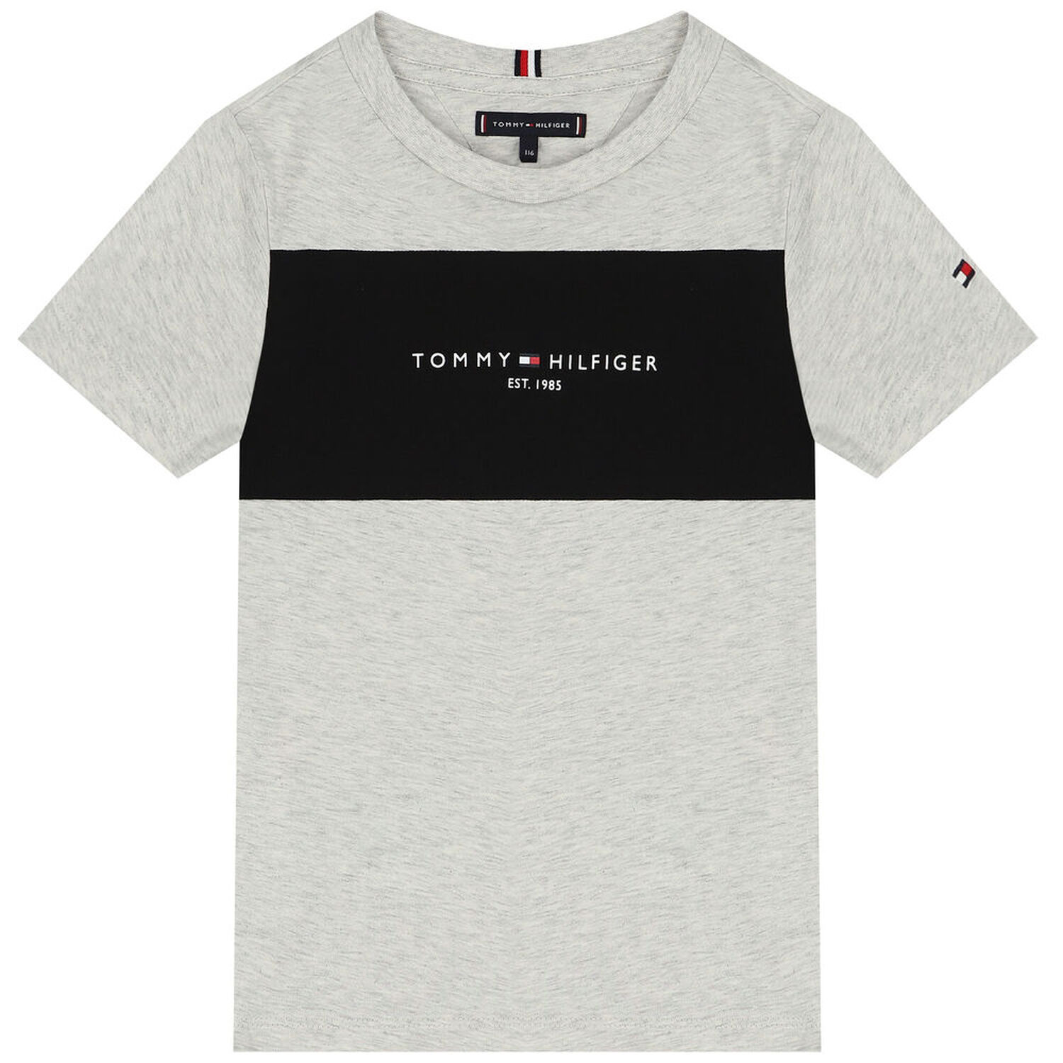 Boys Grey Logo T-Shirt, 3, hi-res