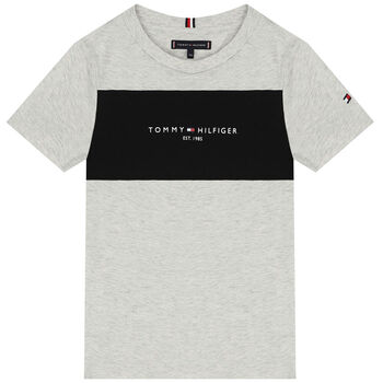 Boys Grey Logo T-Shirt