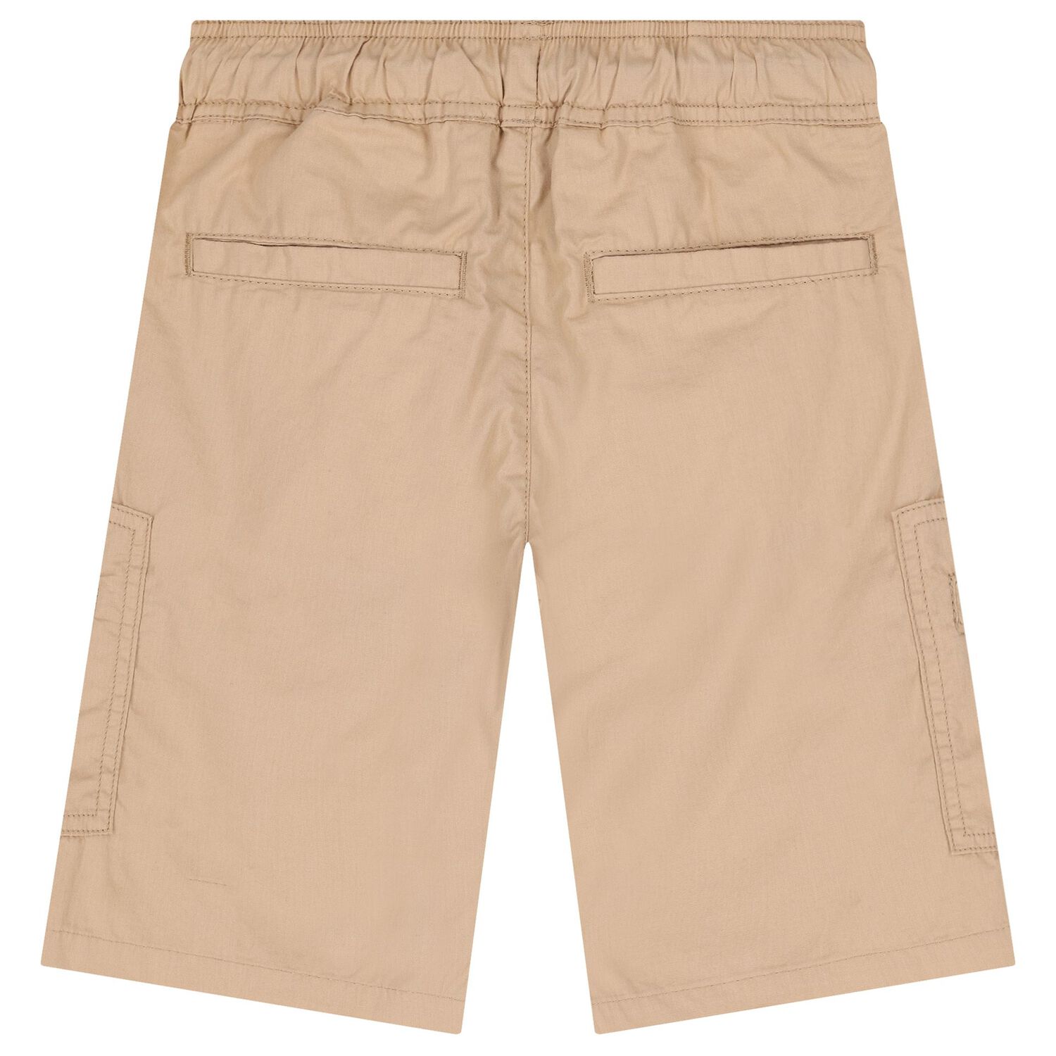 Boys Beige Logo Shorts, 2, hi-res