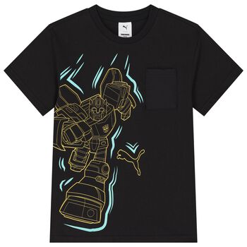 Boys Black Bumblebee Transformers T-Shirt