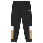 Boys Black Logo Joggers, 4, hi-res