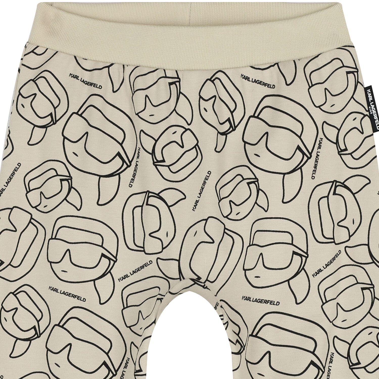 بدلة رياضية للأطفال من الفرو الصناعي باللون العاجي والبيج للأولاد, 1, hi-res