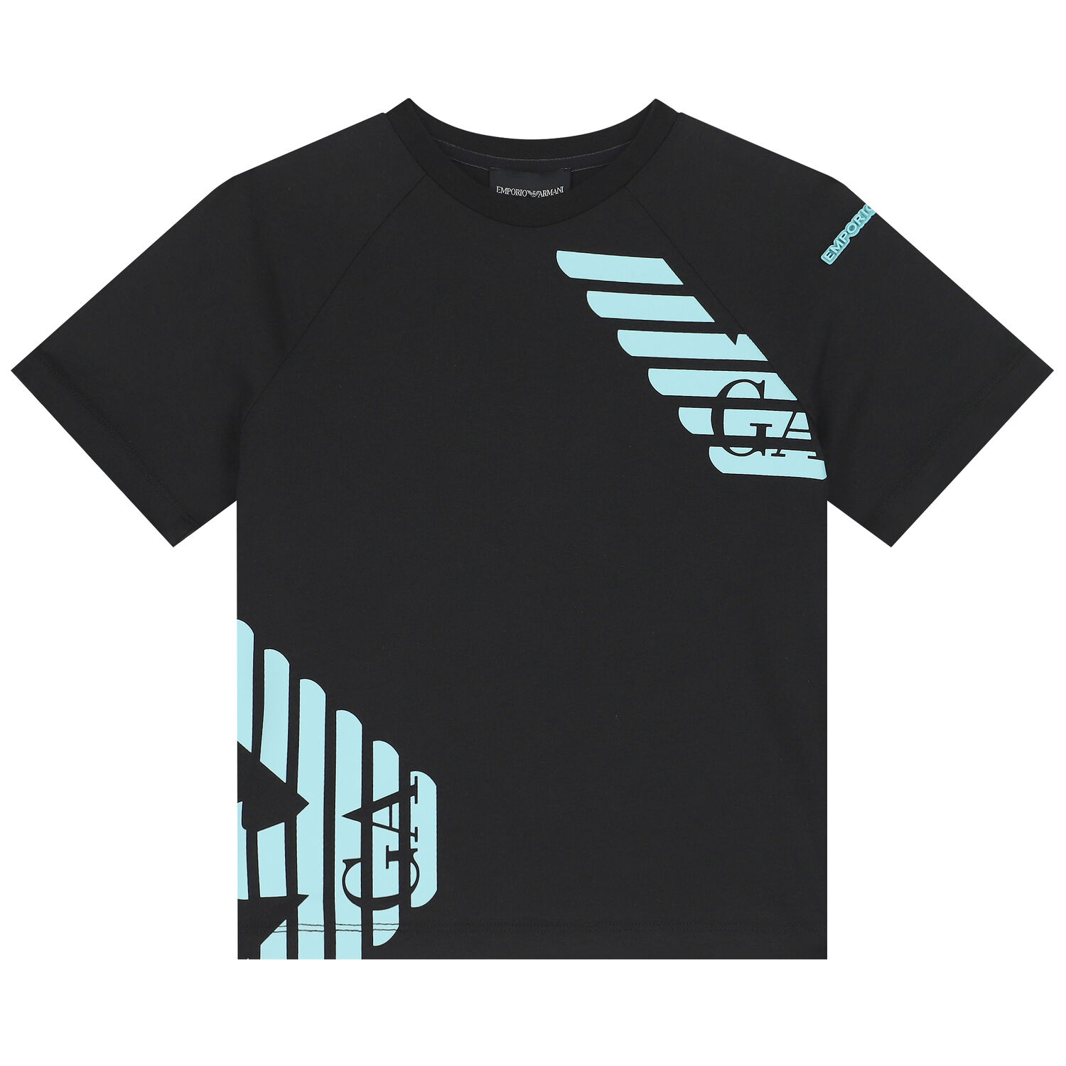 Boys Black Logo T-Shirt, 1, hi-res image number null