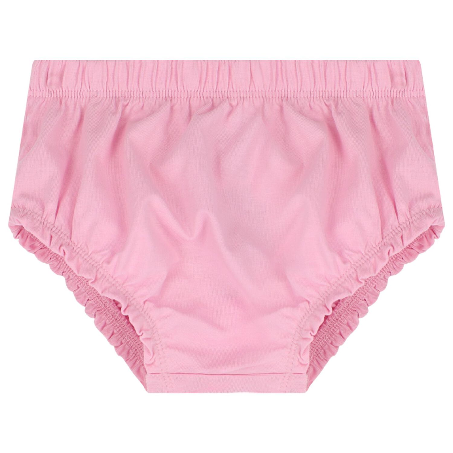 طقم بنات فستان بالشعار باللون الوردي, 1, hi-res