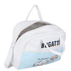 Baby Boys White & Blue Logo Changing Bag, 1, hi-res