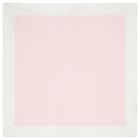 Baby Girls Pink & White Logo Blanket, 1, hi-res
