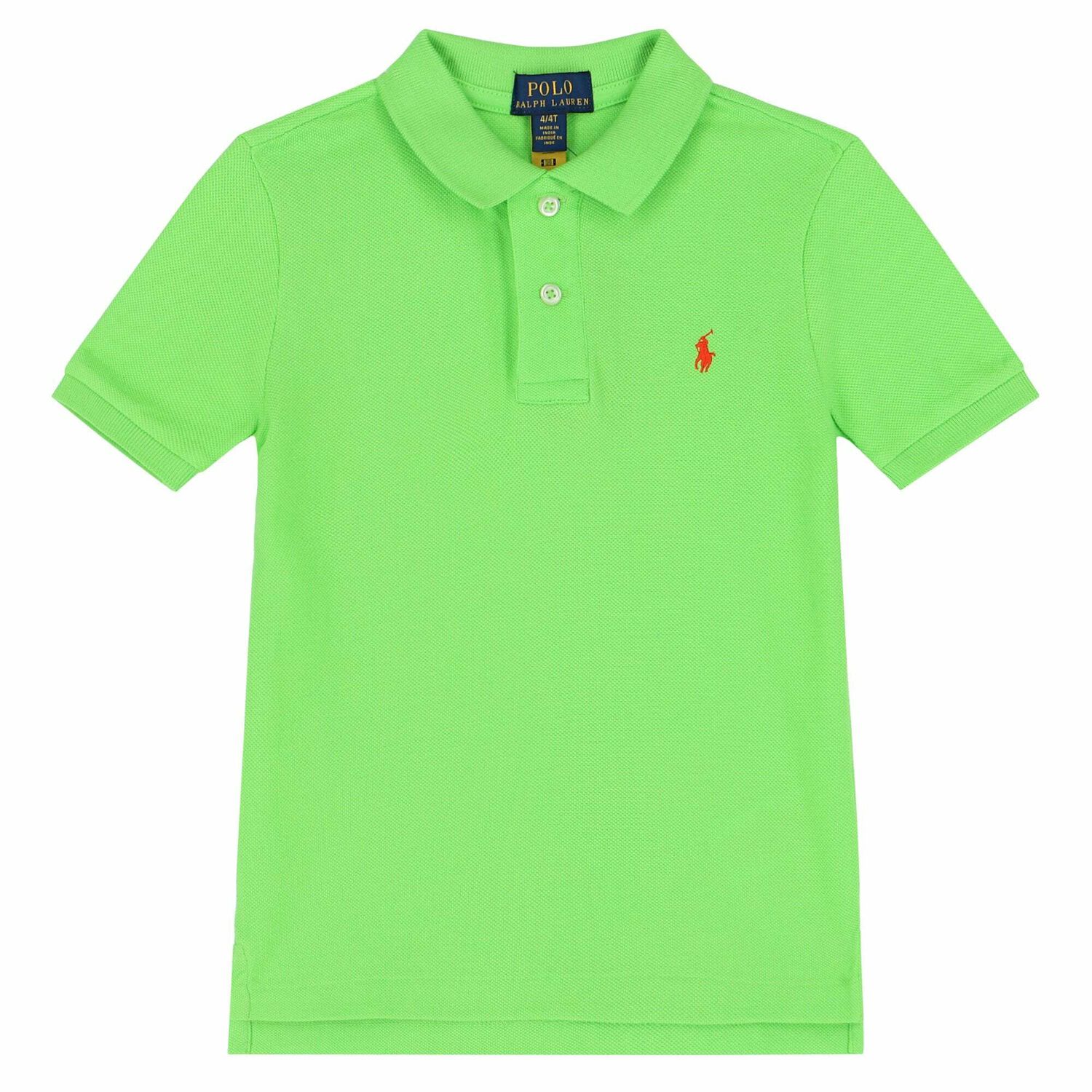 Boys Green Logo Polo Shirt, 14, hi-res