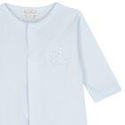 Baby Boys Blue Just Giraffe Babygrow, 1, hi-res