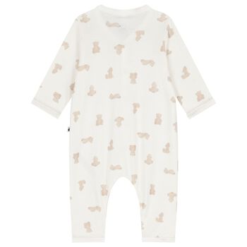Ivory & Beige Teddy Bear Romper