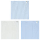 White & Blue Muslin Set ( 3-Pack ), 1, hi-res