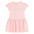 Younger Girls Pink Logo Dress , 1, hi-res