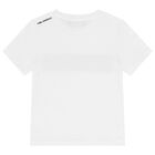 Boys White Logo T-Shirt, 2, hi-res
