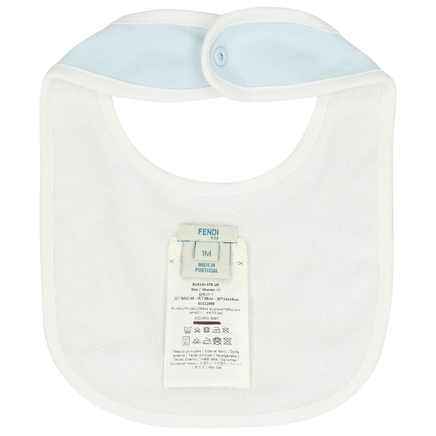 طقم هدايا ملابس أولاد باللونين الأزرق والعاجي بشعار العلامة التجارية, 2, hi-res