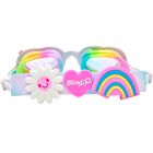 Girls Multi-Coloured Heart Rhinestone Swimming Goggles, 1, hi-res