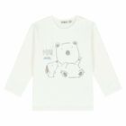 طقم بنطلون رياضى باللون الازرق وتوب باللون العاجى للاولاد, 1, hi-res