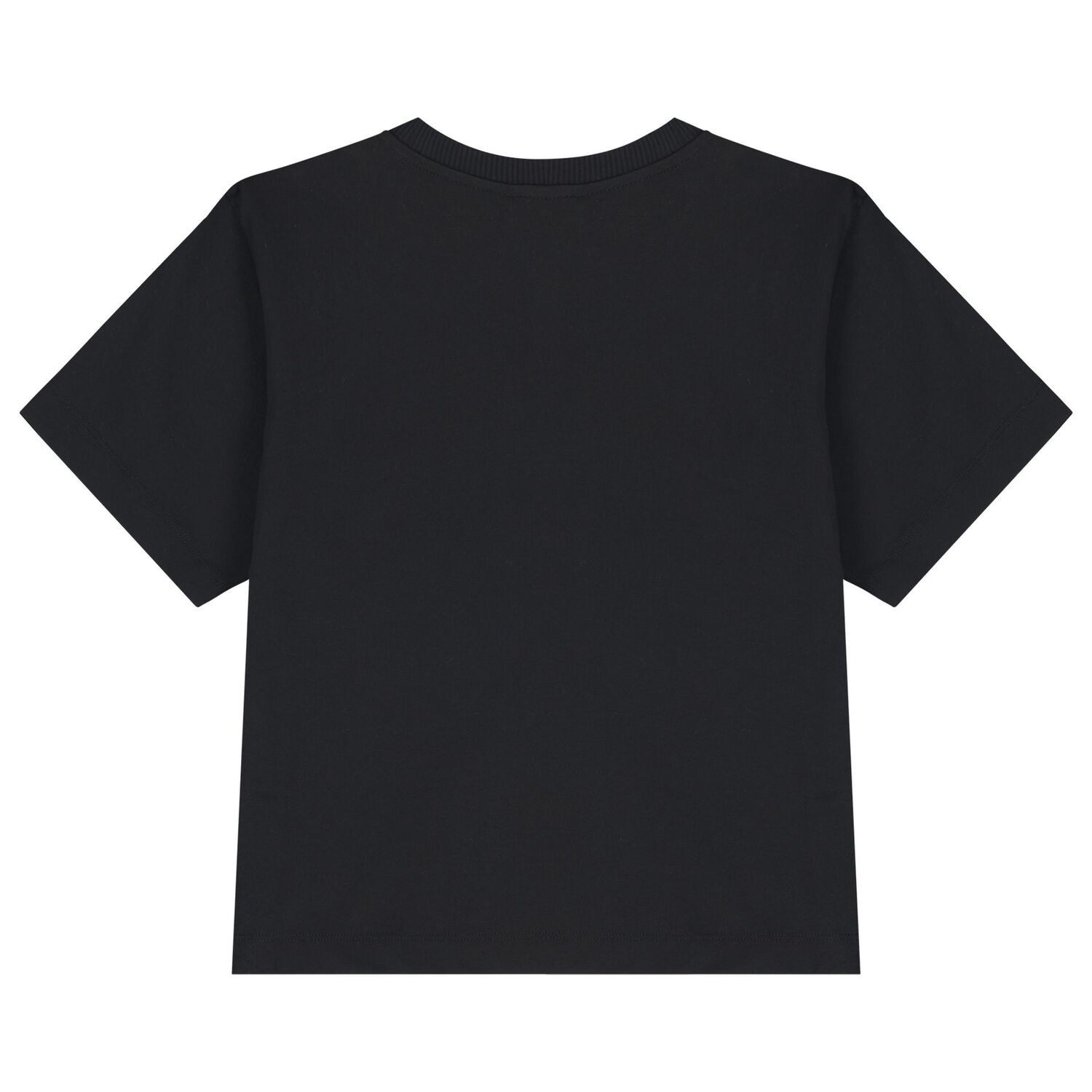 طقم شورت أسود للأولاد بشعار, 1, hi-res