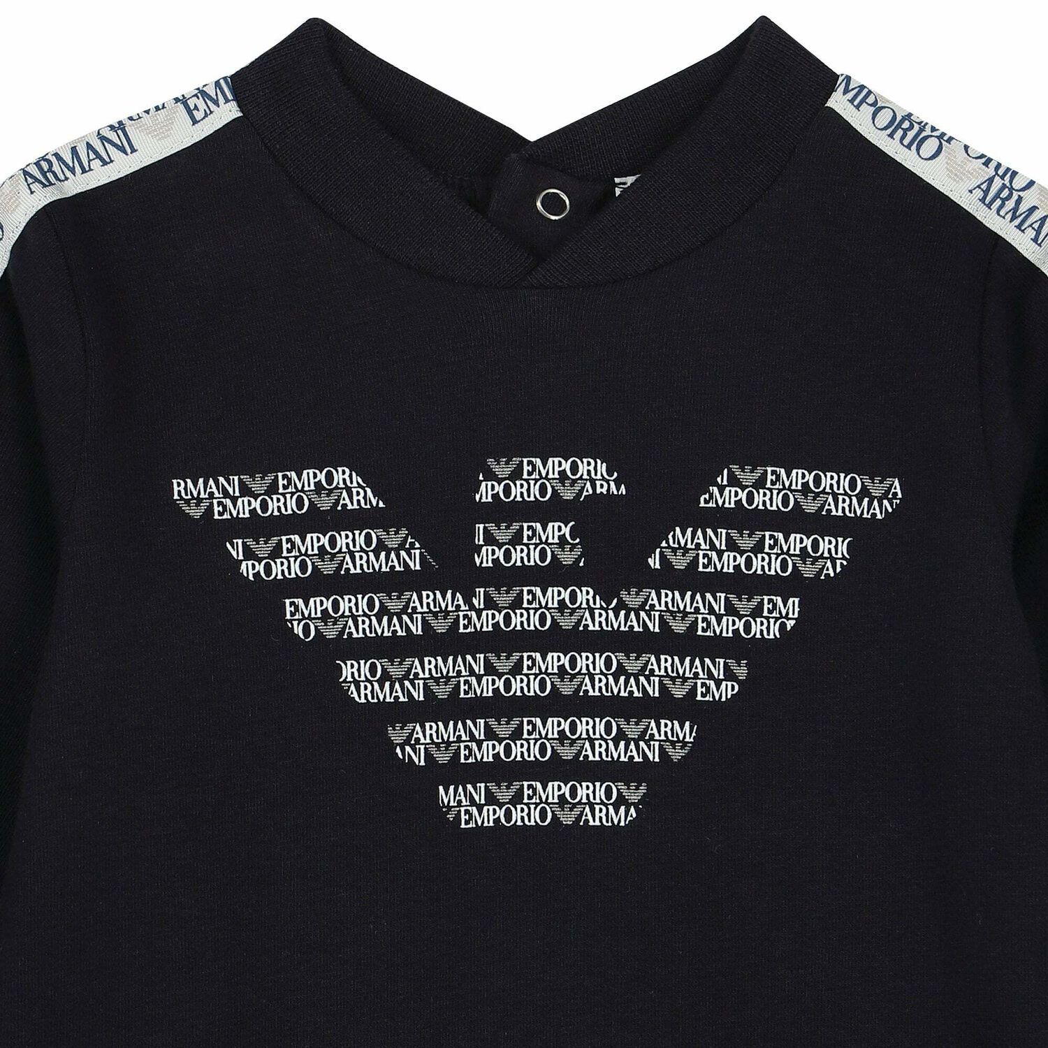 افرول بالشعار باللون الكحلى للاولاد, 1, hi-res