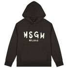 Brown Logo Hooded Top , 3, hi-res