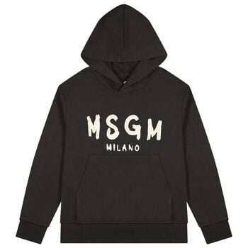Brown Logo Hooded Top 