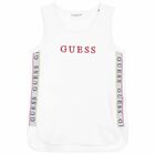 Girls White Logo Top, 1, hi-res