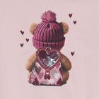 Girls Pink Teddy Bear Leggings Set, 2, hi-res