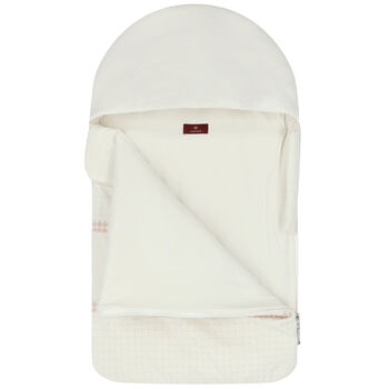 Ivory Horse & Logo Baby Nest