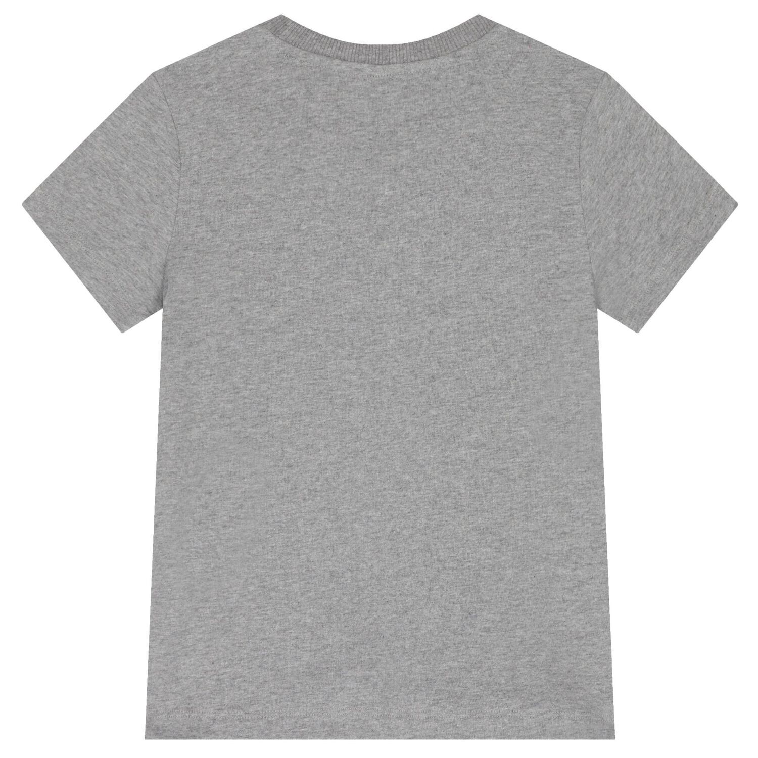 Grey Teddy Bear Logo T-Shirt, 7, hi-res image number null