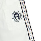 شورت بالشعار باللون الأبيض للأولاد, 1, hi-res