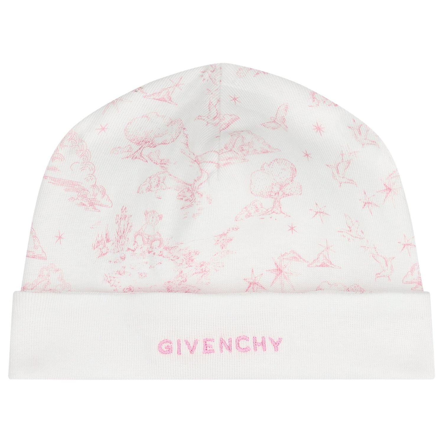 طقم هدايا ملابس اطفال بنقشة توال دو جوي باللونين االابيض و الوردي للبنات , 1, hi-res