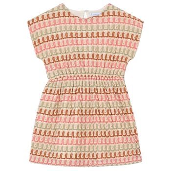 فستان بناتي محبوك متعدد الألوان